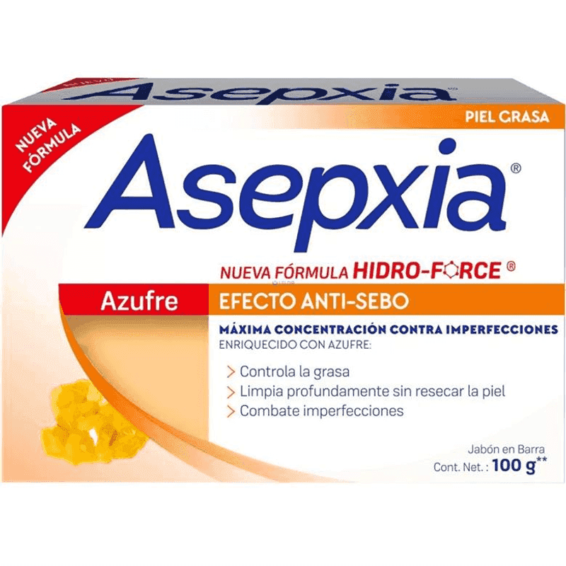 Jabón azufre Asepxia